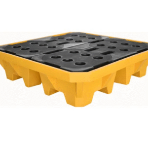 Tarima Antiderrames Para 4 Tambos Whale T4 - Amarillo